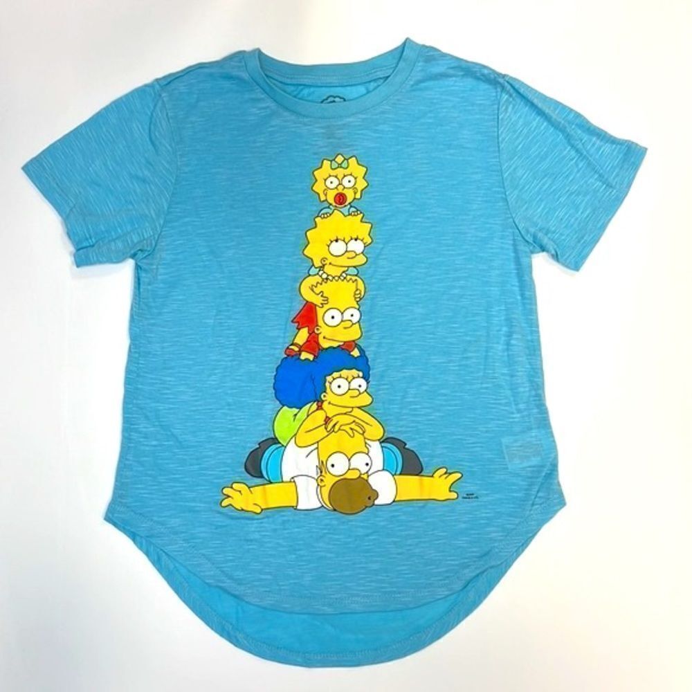 The Simpsons Women’s Light Blue Graphic Tee Size Small